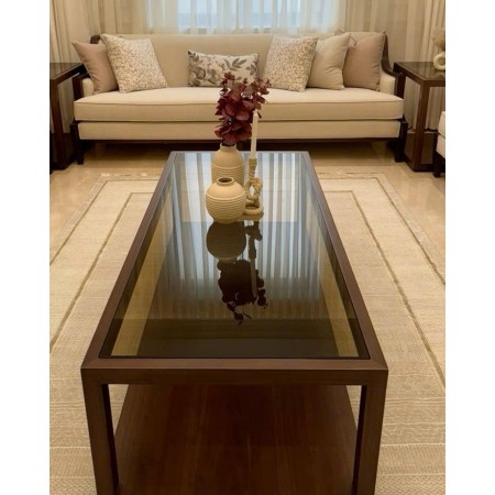 Amini : Bàn Sofa Mặt Bàn Kính Cường Lực